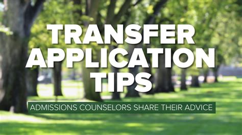 rowan transfer application tips